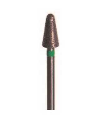 Fraise diamantée dans la masse cône à bout arrondi (gros grain) Instrument diamanté par frittage gros